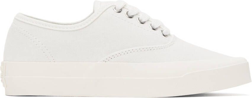 Maison Kitsuné White Olympia Le-Tan Sneakers - Picture 5