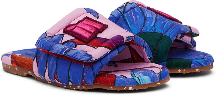 Maison Mangostan Kids Blue Sandia Sunflower Slides