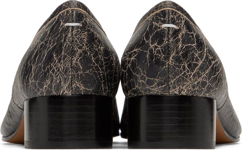 Maison Margiela Beige & Black Tabi Ballerina Heels