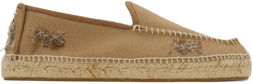 Maison Margiela Beige Embroidered Espadrilles - Picture 5