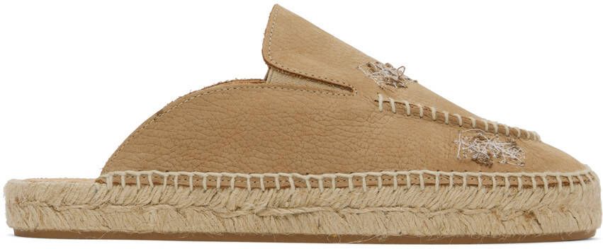 Maison Margiela Beige Embroidered Espadrilles - Picture 5