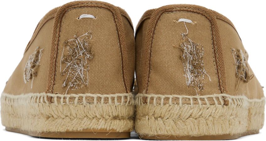 Maison Margiela Beige Embroidered Espadrilles