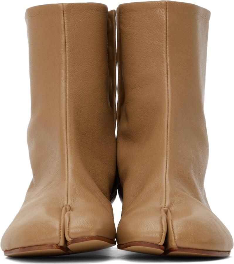 Maison Margiela Beige Low Heel Tabi Boots