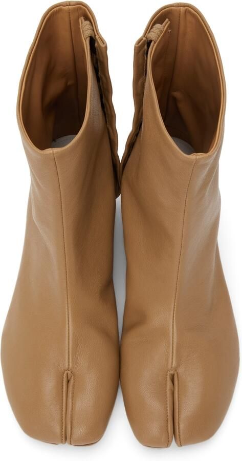 Maison Margiela Beige Low Heel Tabi Boots - Picture 4