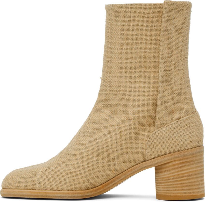 Maison Margiela Beige Tabi Boots - Picture 2