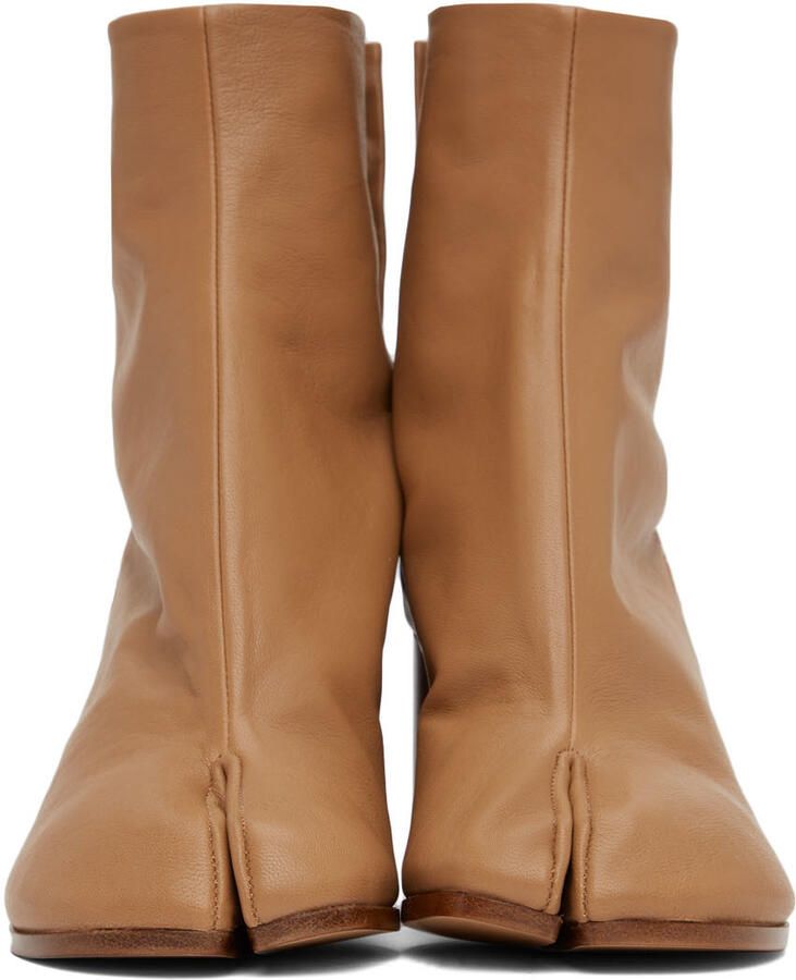 Maison Margiela Beige Tabi Boots - Picture 2