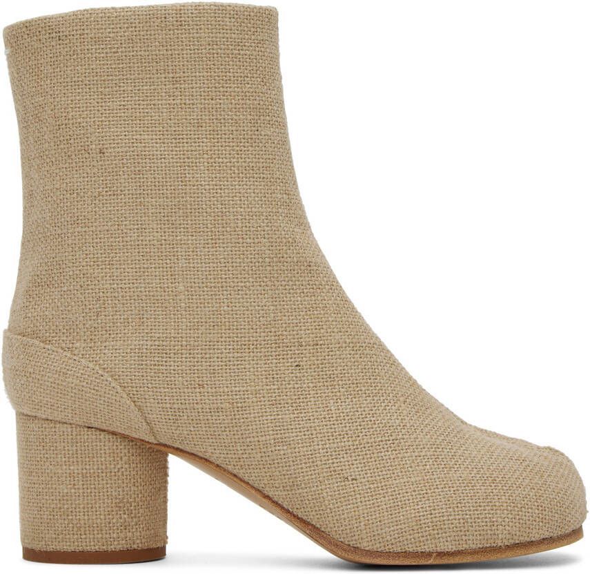 Maison Margiela Beige Tabi Boots - Picture 3