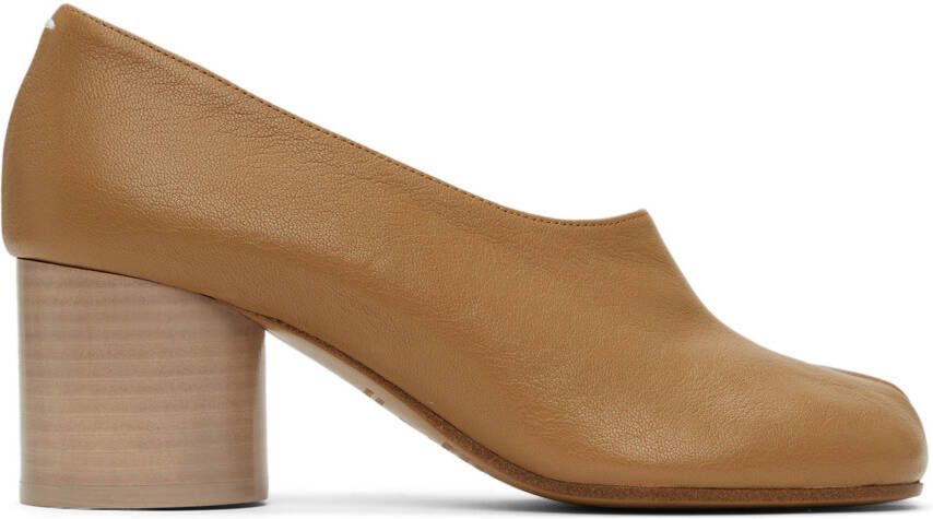 Maison Margiela Beige Vintage Soft Tabi Heels - Picture 5