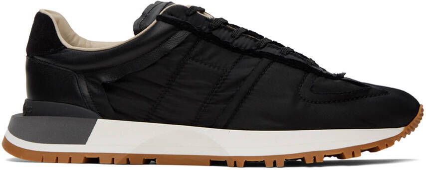 Maison Margiela Black Evolution Running Sneakers - Picture 5
