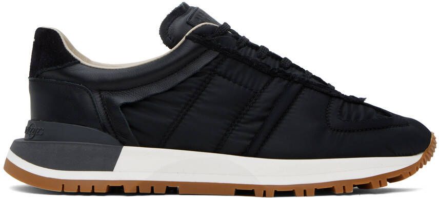 Maison Margiela Black Evolution Running Sneakers - Picture 3