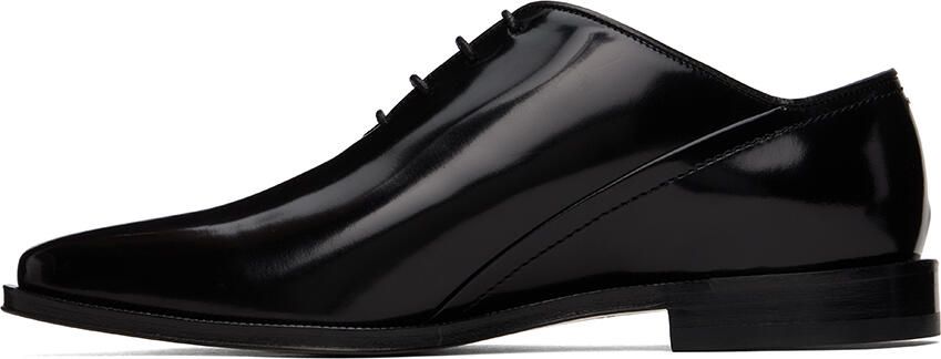Maison Margiela Black Almond Square Oxfords - Picture 3
