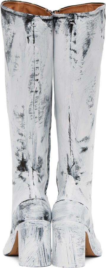 Maison Margiela Black & White Tabi Bianchetto Boots - Picture 8