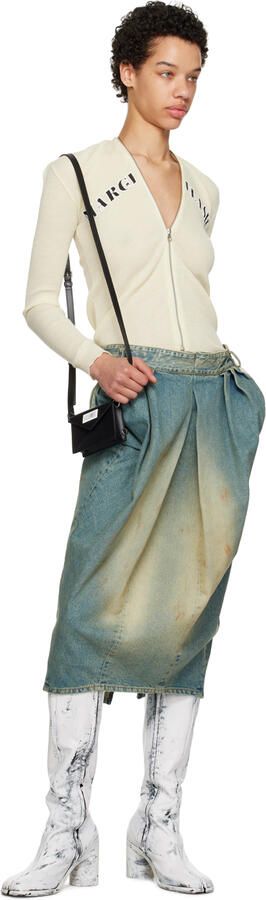 Maison Margiela Black & White Tabi Bianchetto Boots - Picture 12