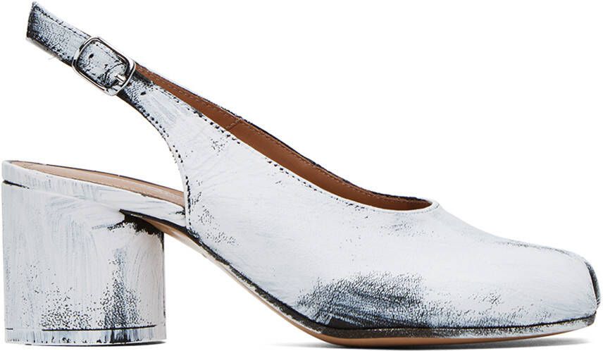 Maison Margiela Black & White Tabi Bianchetto Heels - Picture 4