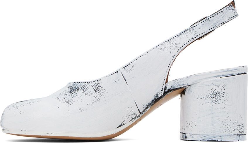 Maison Margiela Black & White Tabi Bianchetto Heels - Picture 3