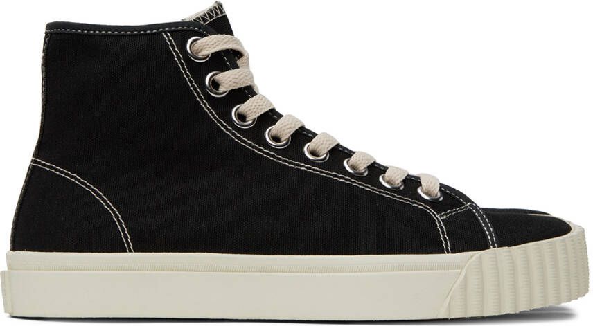Maison Margiela Black & White Tabi Sneakers - Picture 2