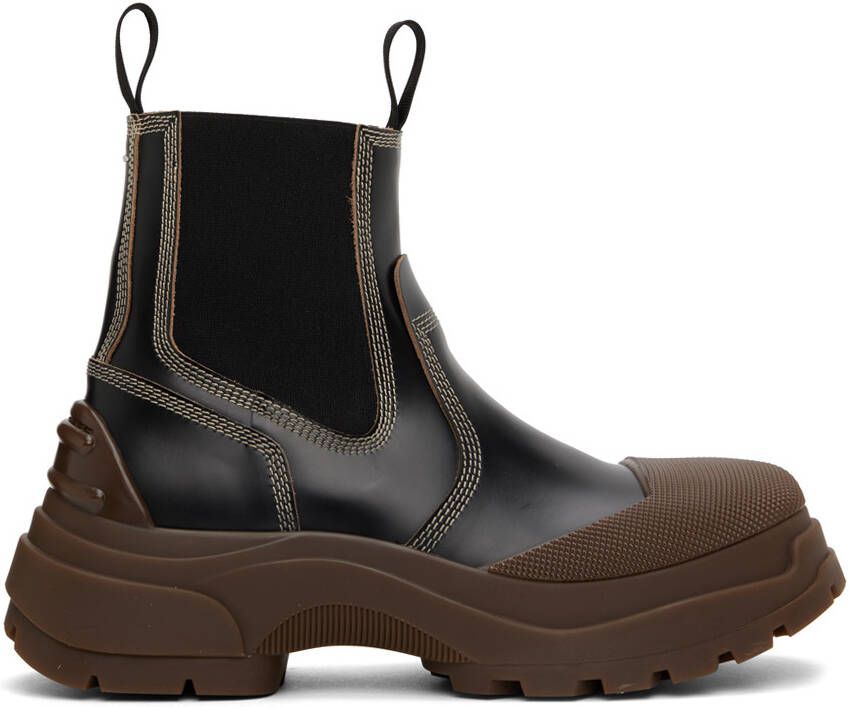 Maison Margiela Black Chunky Chelsea Boots