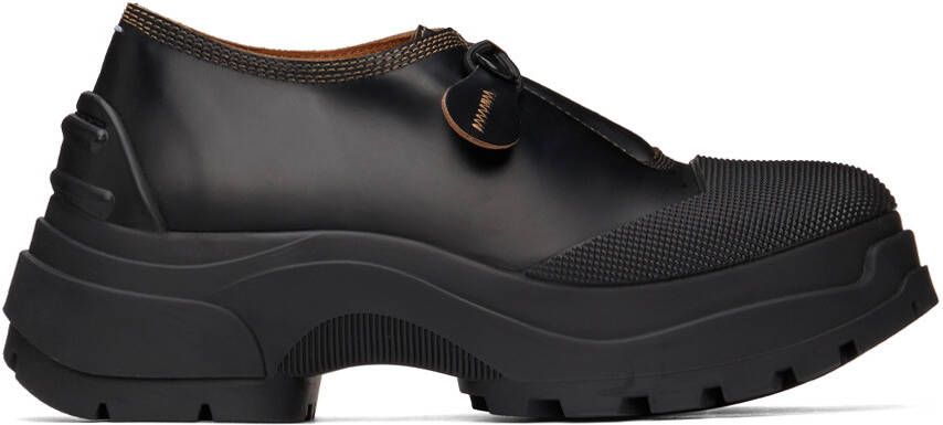 Maison Margiela Black Chunky Oxfords - Picture 5