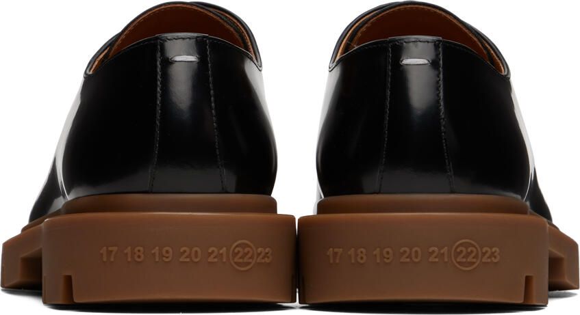 Maison Margiela Black Cleated Sole Derbys