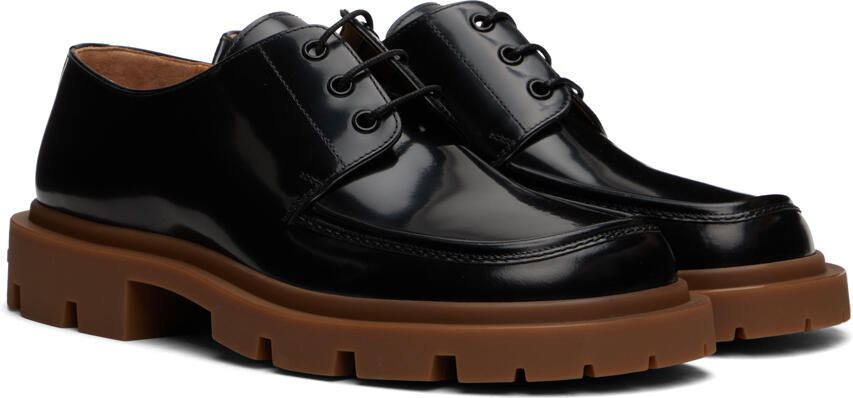 Maison Margiela Black Cleated Sole Derbys - Picture 2