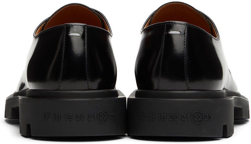 Maison Margiela Black Cleated Sole Derbys