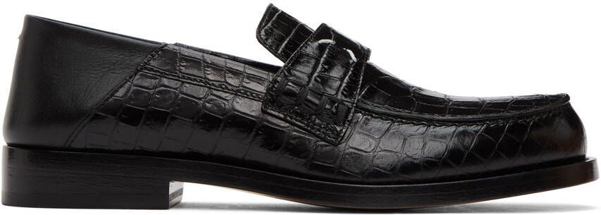 Maison Margiela Black Croc Loafers - Picture 5