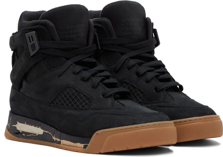 Maison Margiela Black DDstk Sneakers - Picture 2