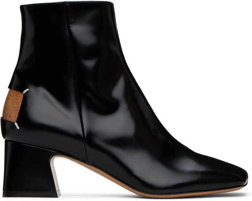 Maison Margiela Black Décortiqué Ankle Boots - Picture 5
