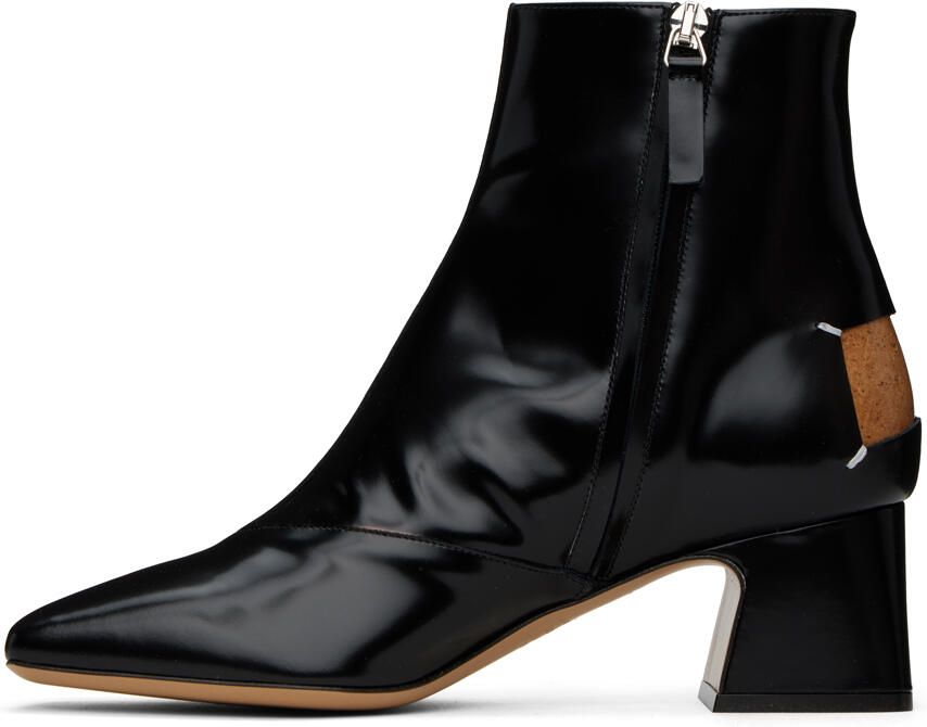 Maison Margiela Black Décortiqué Ankle Boots - Picture 6