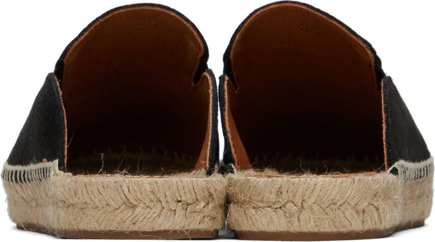 Maison Margiela Black Embroidered Espadrilles