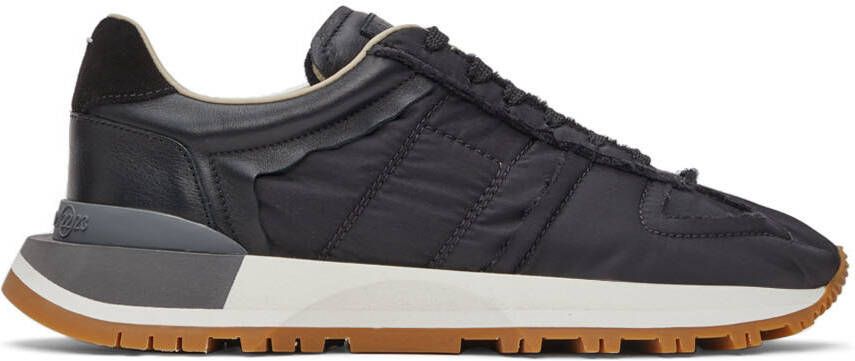 Maison Margiela Black Evolution Running Sneakers - Picture 8