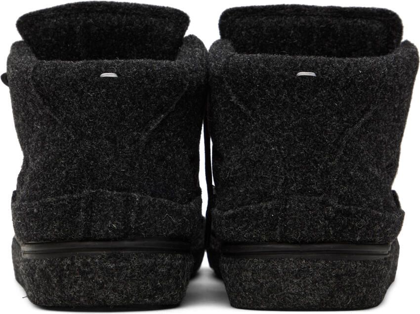 Maison Margiela Black Felt Sneakers