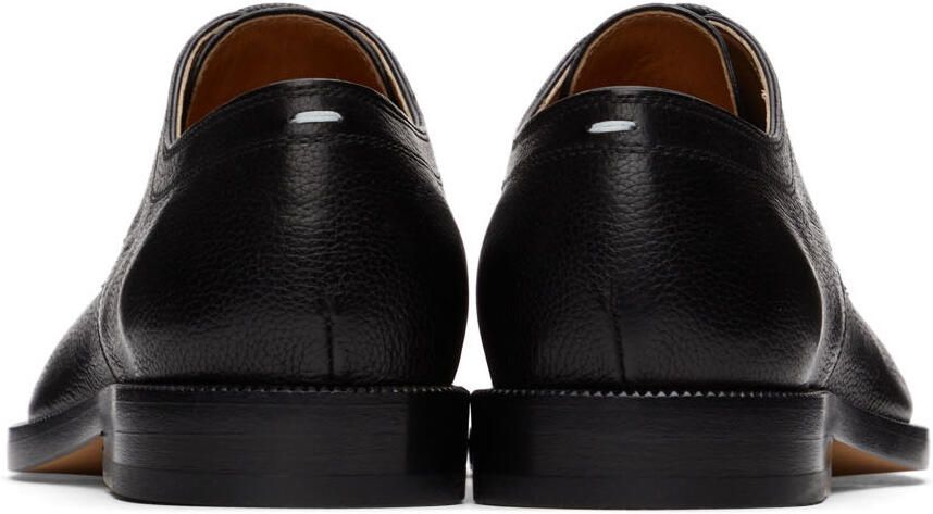 Maison Margiela Black Grained Tabi Derbys - Picture 2