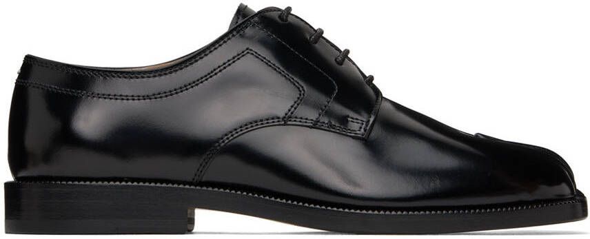 Maison Margiela Black Leather Tabi Oxfords - Picture 5
