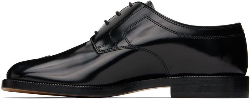Maison Margiela Black Leather Tabi Oxfords - Picture 3