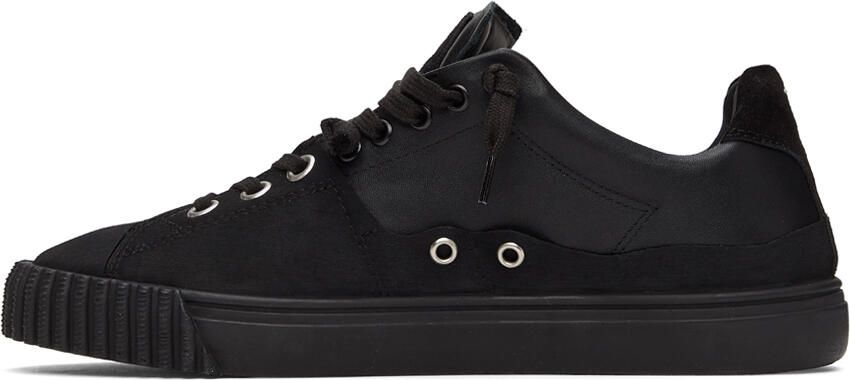 Maison Margiela Black Low-Top Sneakers - Picture 3
