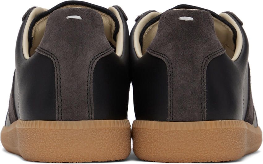 Maison Margiela Black Nappa Replica Sneakers - Picture 2