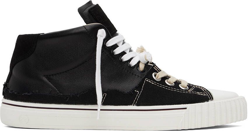 Maison Margiela Black New Evolution Mid Sneakers - Picture 6