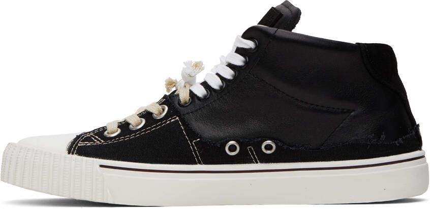 Maison Margiela Black New Evolution Mid Sneakers - Picture 4