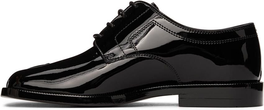 Maison Margiela Black Patent Tabi Derbys - Picture 2