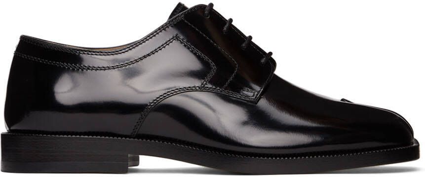 Maison Margiela Black Patent Tabi Lace-Up Derbys - Picture 5
