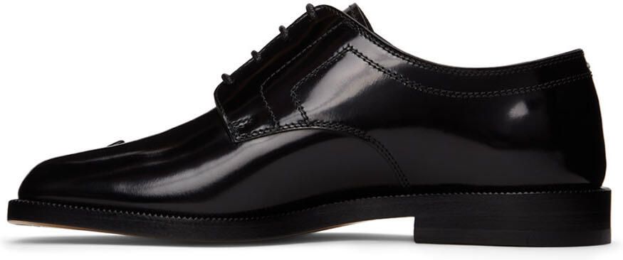 Maison Margiela Black Patent Tabi Lace-Up Derbys - Picture 4