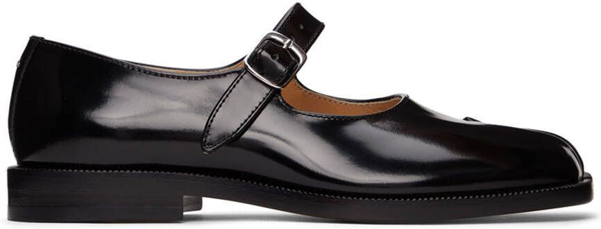 Maison Margiela Black Patent Tabi Mary Jane Flats