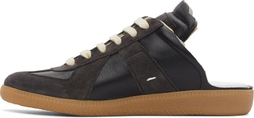 Maison Margiela Black Replica Cut-Out Sneakers - Picture 2