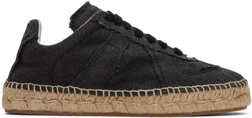 Maison Margiela Black Replica Espadrilles - Picture 4