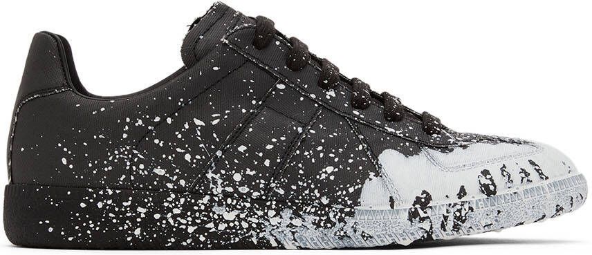 Maison Margiela Black Replica Sneakers - Picture 5