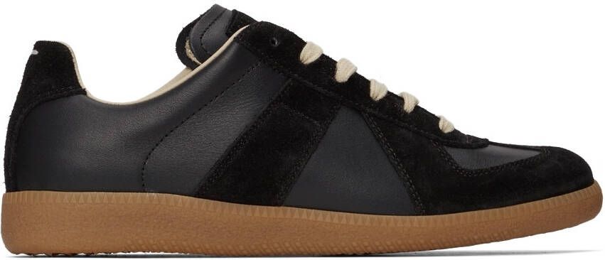 Maison Margiela Black Replica Sneakers - Picture 9