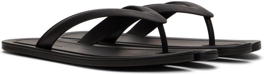 Maison Margiela Black Rubber Sandals - Picture 4