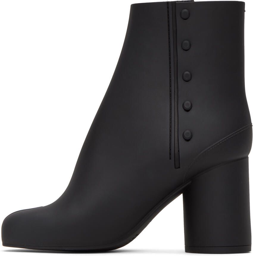 Maison Margiela Black Rubber Tabi Boots