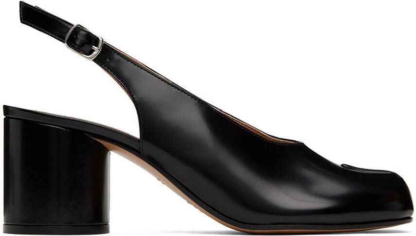 Maison Margiela Black Slingback Tabi Heels - Picture 5